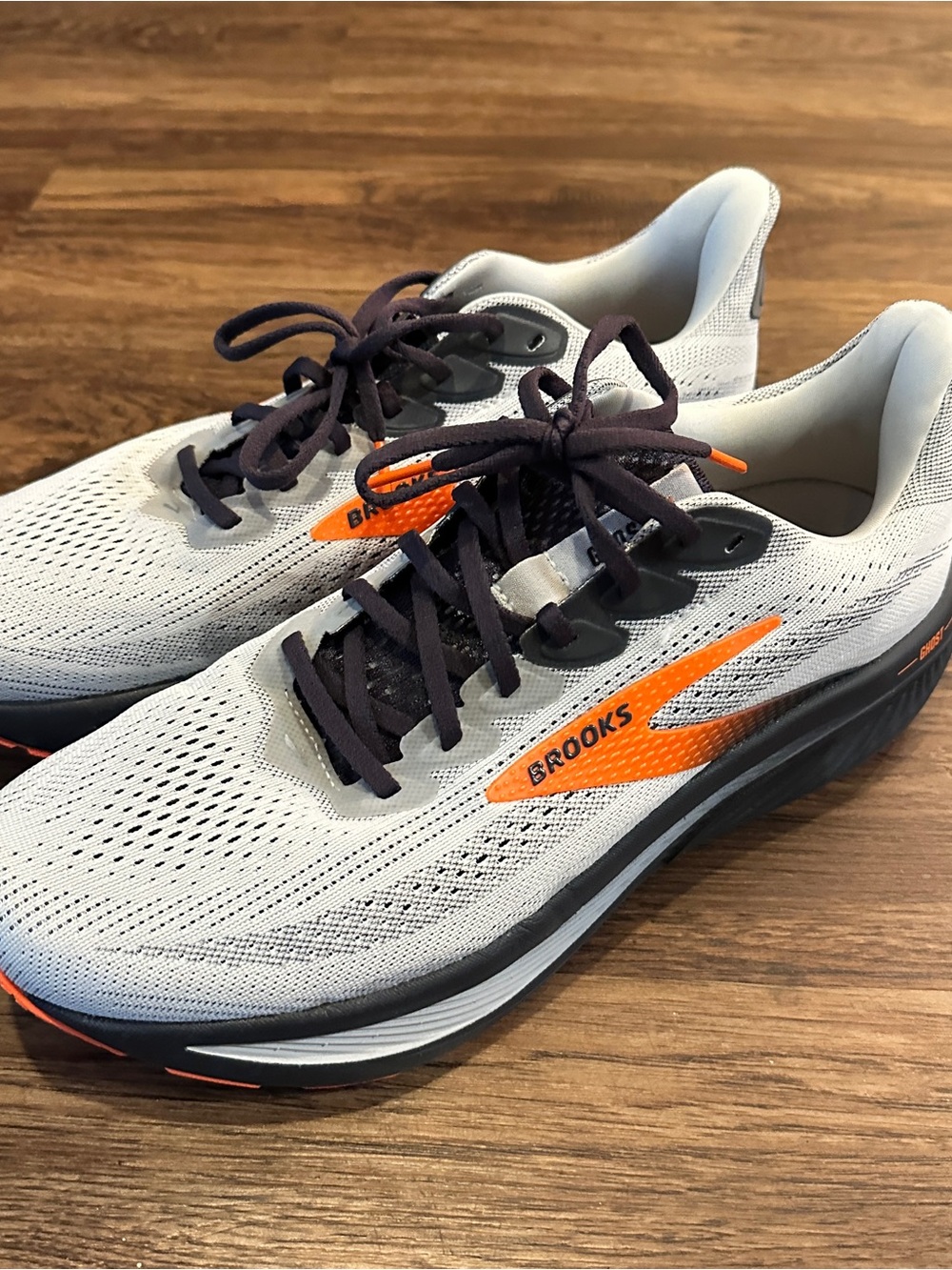 Brooks Ghost 17 “Oyster Mushroom Orange Ebony” Men’s Running Shoes 110442-1D-048